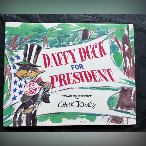 Daffy Duck for President/ oversize children’s oversized, hard covered book - Picture 1 of 6